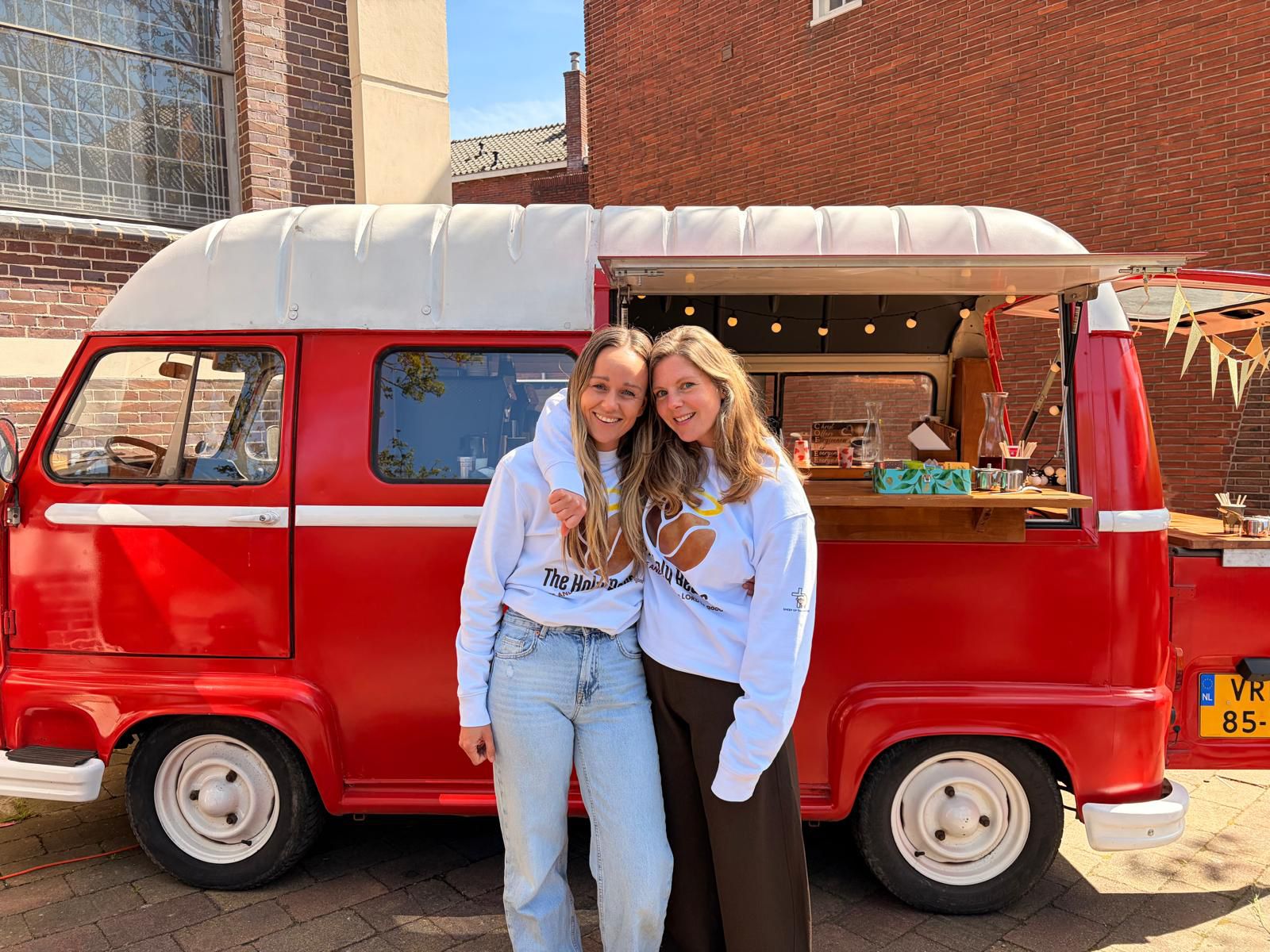 The Holy Beans Bus - Helperkerk The Holy Beans, Christ Offers Forgiveness For Everyone Everywhere, Helperkerk