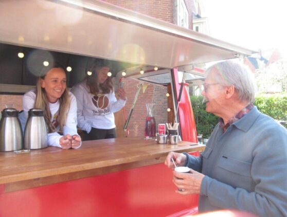 The Holy Beans Bus - Helperkerk The Holy Beans, Christ Offers Forgiveness For Everyone Everywhere, Helperkerk